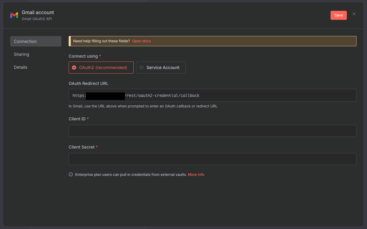 n8n OAuth2 Redirect URL 檢查